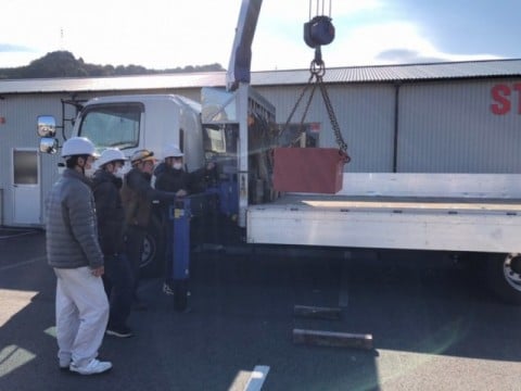 重機についての講習の様子③