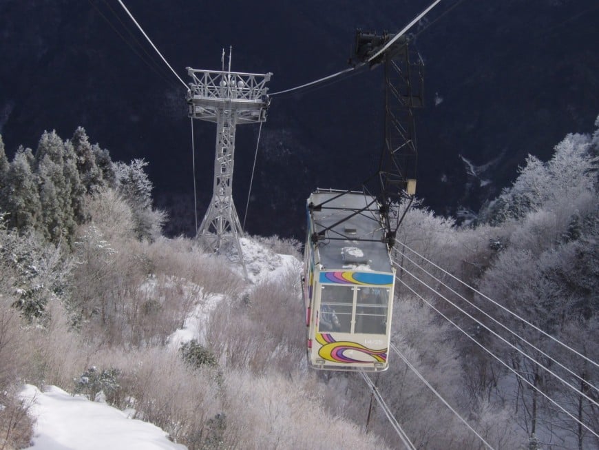 ロープウェイの支柱